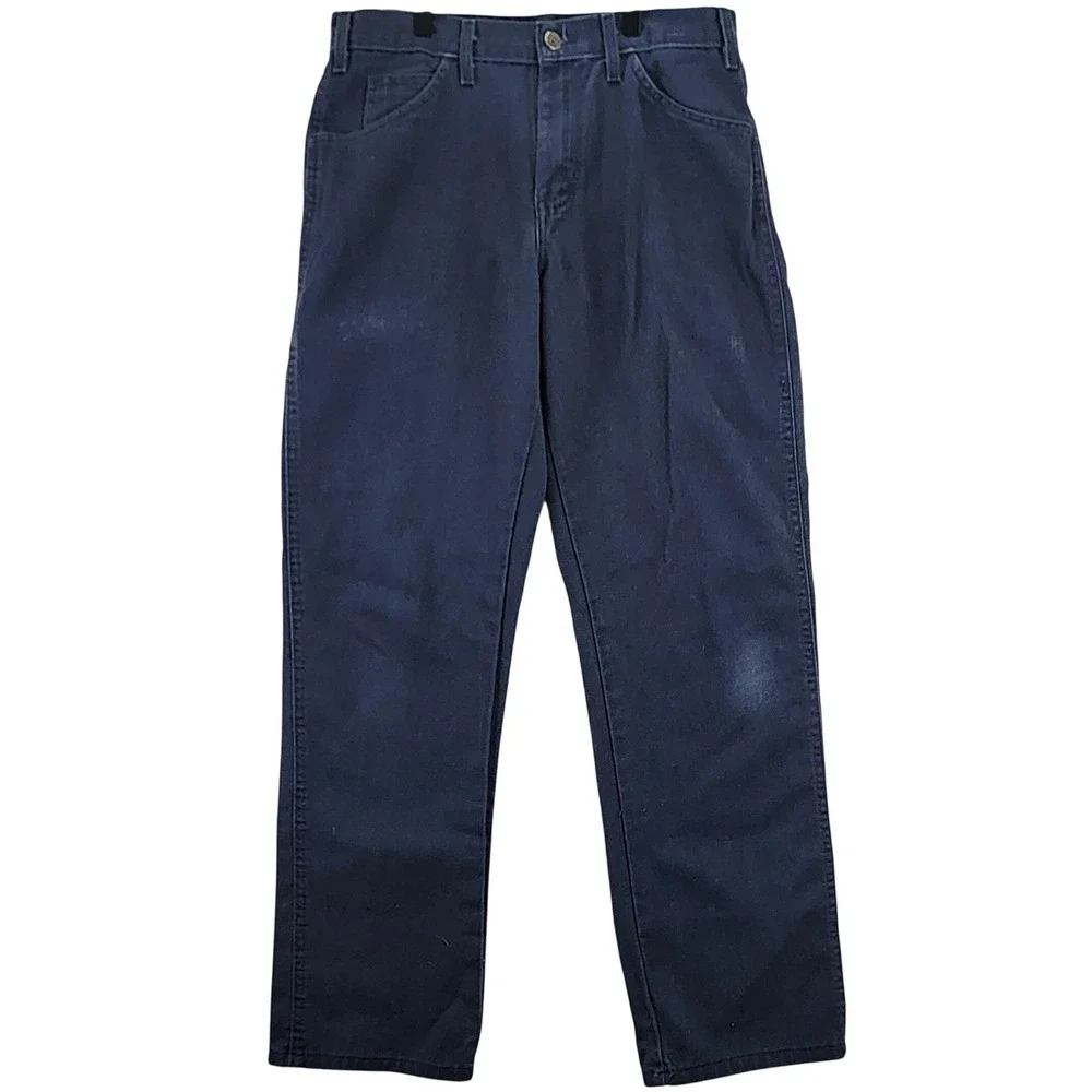 Dickies Men Regular Fit Dark‎ Wash Work Pants Size 32x32 Utility Pockets
